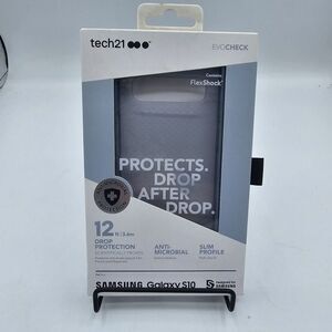 Tech21 Clear blue, New Case For Galaxy  S10, 12 Foot Drop Protection